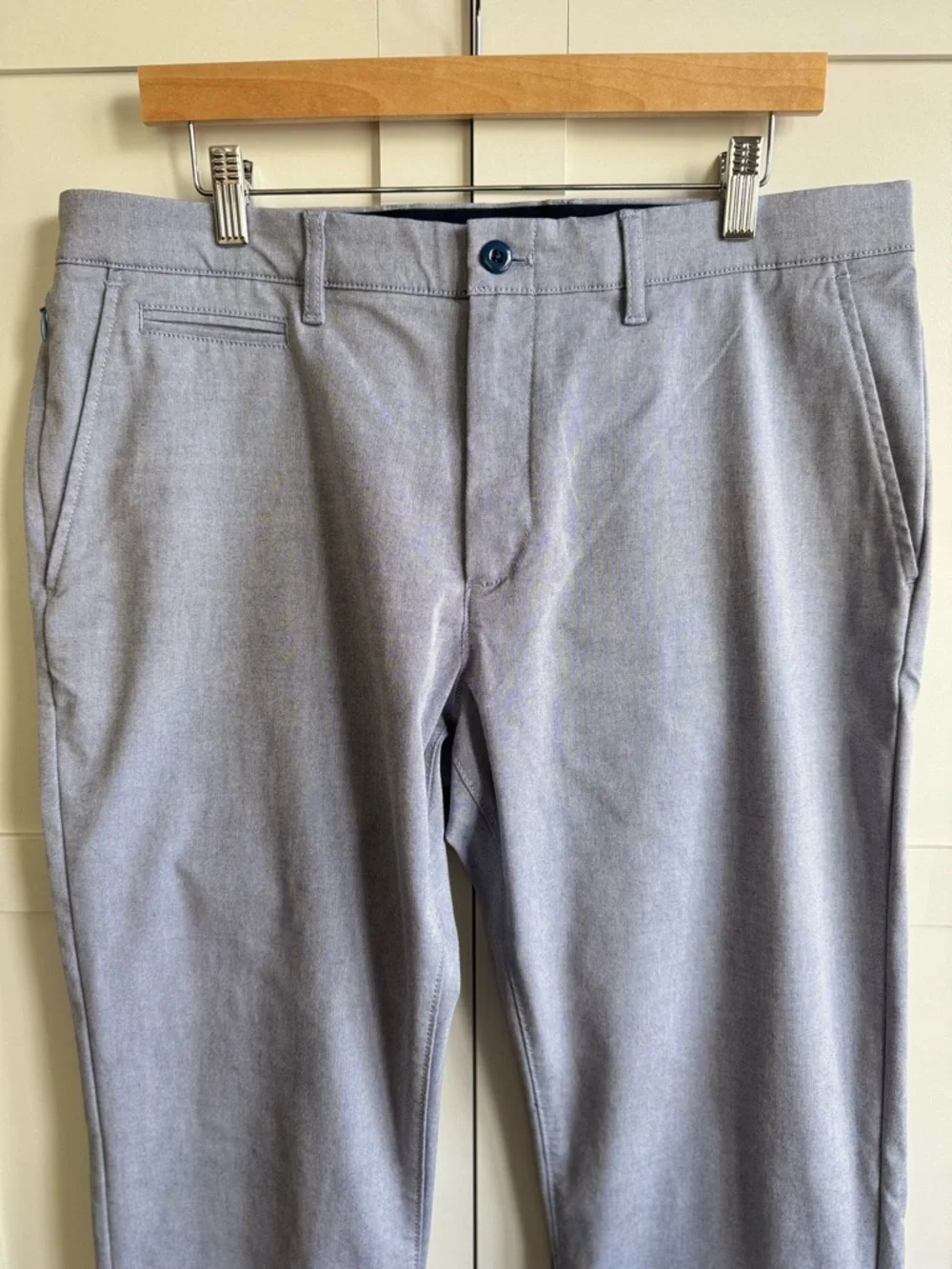 J.Crew 484 Slim-Fit Tech Oxford Pant in Light Blue Size 35x32